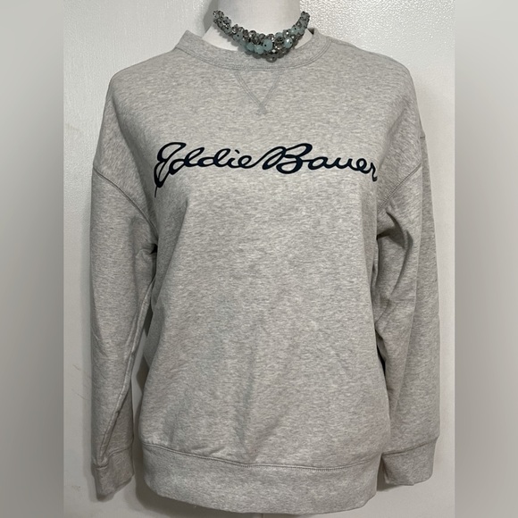 Like new! EDDIE BAUER women’s crew neck pull over sweater SIZE M super soft - Picture 1 of 4